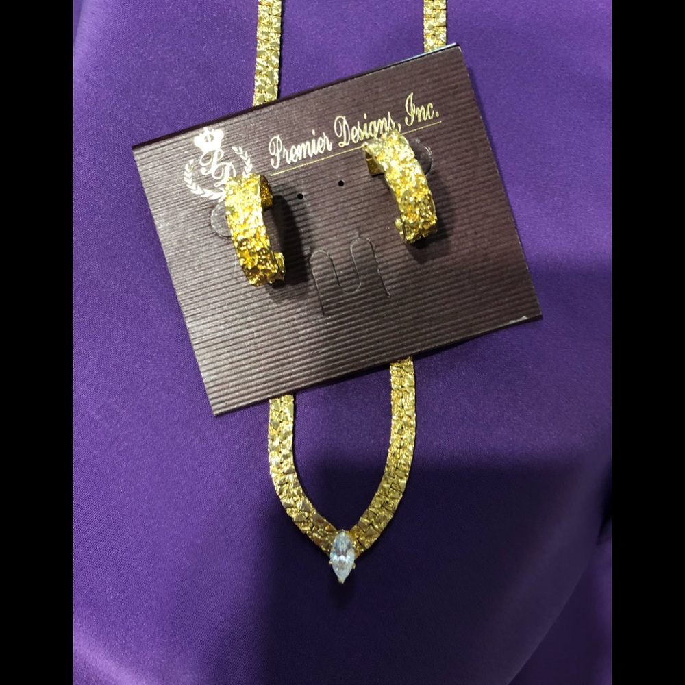 Premier Designs Marquis Necklace & Earrings